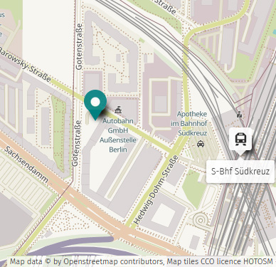 Kartenausschnitt Beratungsstelle der Schwulenberatung