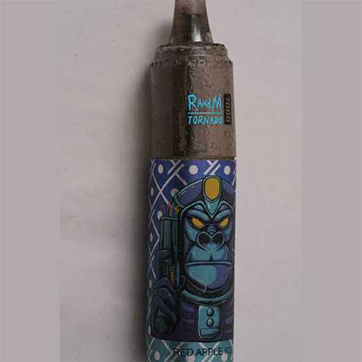 Kartuschen-Liquid mit dem synthetischen Cannabinoid MDMB-4en-PINACA, erworben als delta-9-THC, 28.05.2024 (Berlin)